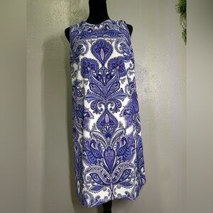 ALYX purple paisley sleeveless sheath dress